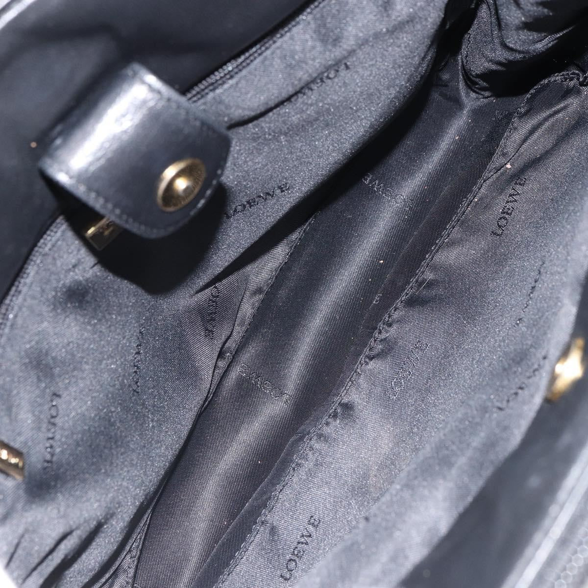 Loewe Vintage Handbag Leather, BLACK, LEATHER, Handbag