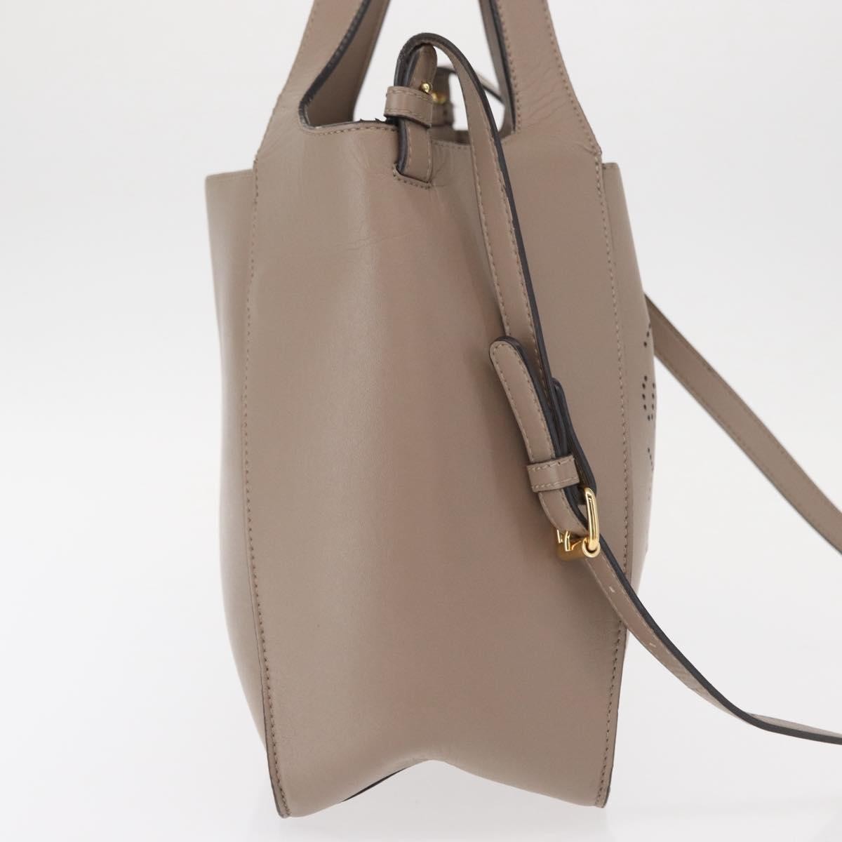 Stella McCartney Alter Tote Perforated Faux Leather, BEIGE, SYNTHETIC, Tote bag