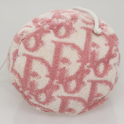 Christian Dior Vintage Trotter Pouch Pile, Pink, Canvas, Clutch