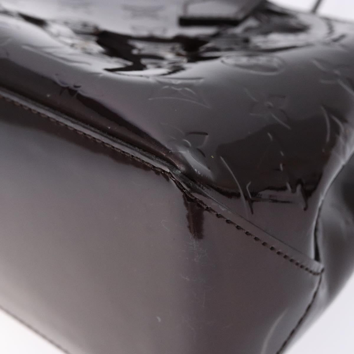 Louis Vuitton Wilshire Handbag Monogram Vernis, BURGUNDY, PATENT_LEATHER, Handbag