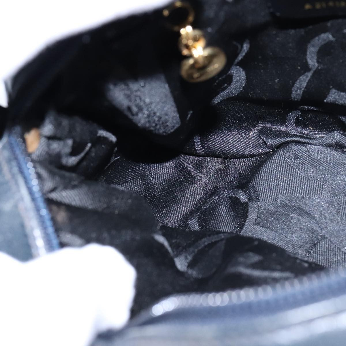 Salvatore Ferragamo Vala Shoulder Bag Leather, NAVY, LEATHER, Shoulder bag