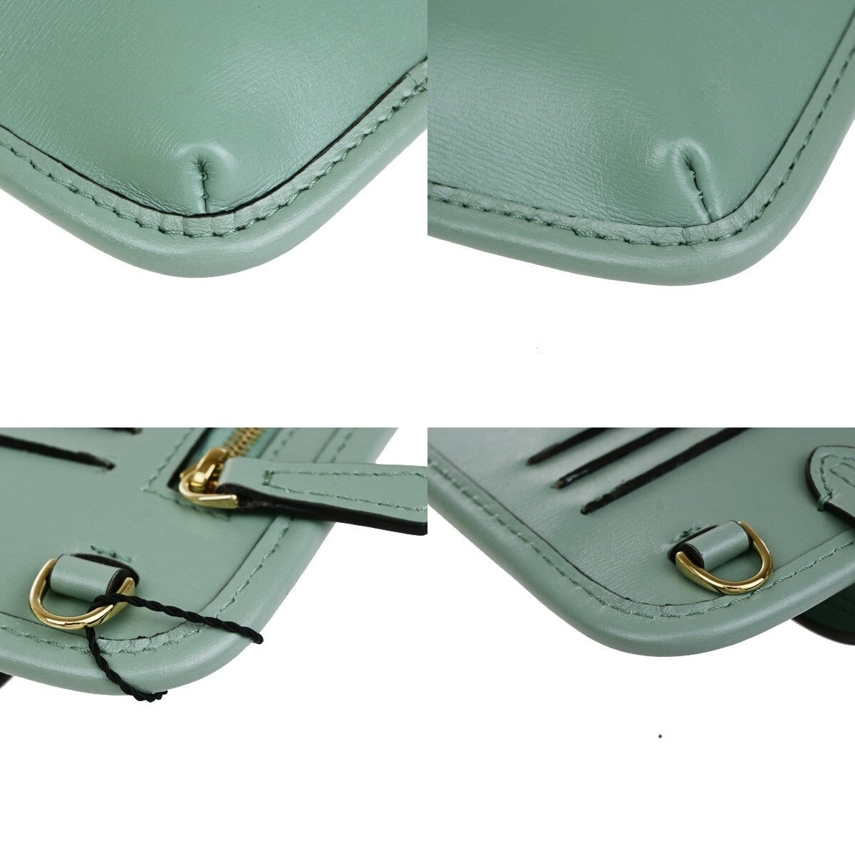 Fendi Smartphone Case leather, GREEN, LEATHER, Tech accessory