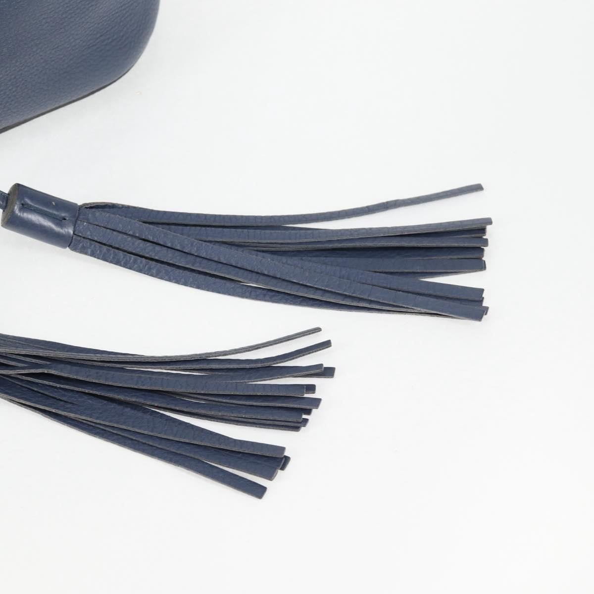 Gucci Miss Bamboo Bucket Bag Leather, BLUE, LEATHER, Handbag