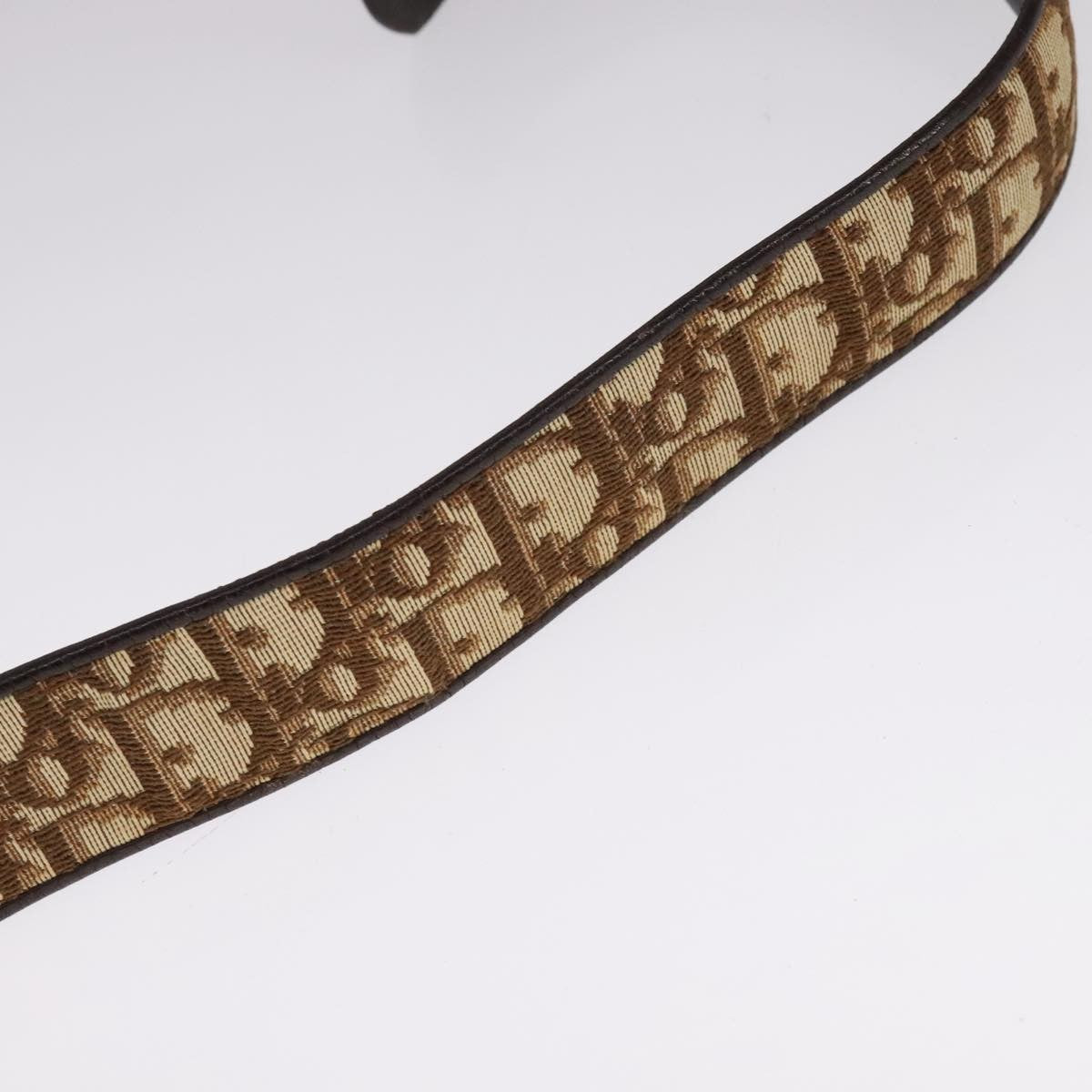 Christian Dior D Buckle Belt Canvas and Leather, BROWN, CANVAS, Belts