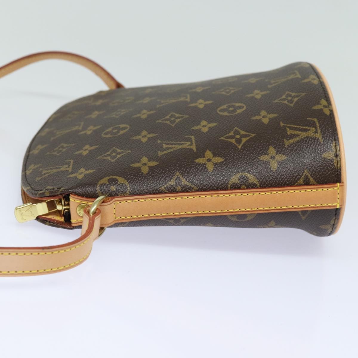 Louis Vuitton Drouot Handbag Monogram Canvas, BROWN, CANVAS, Shoulder bag
