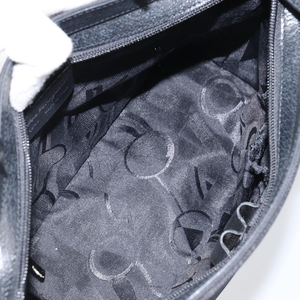 Salvatore Ferragamo Vintage Tote bag Canvas, BLACK, CANVAS, Tote bag