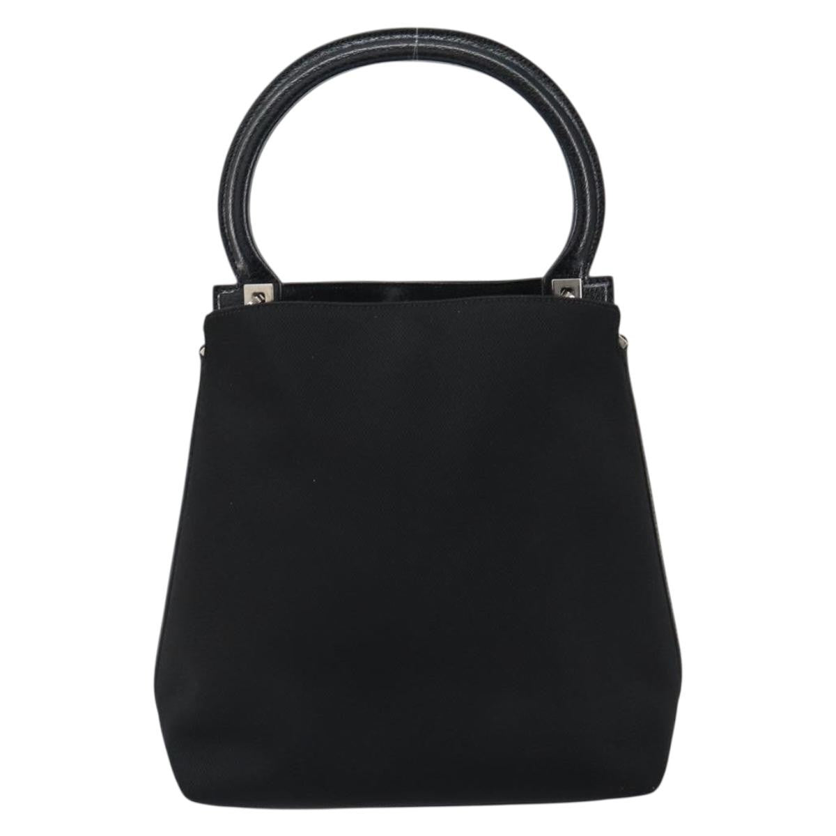 Salvatore Ferragamo Vintage Handbag Nylon, Black, Nylon, Handbag