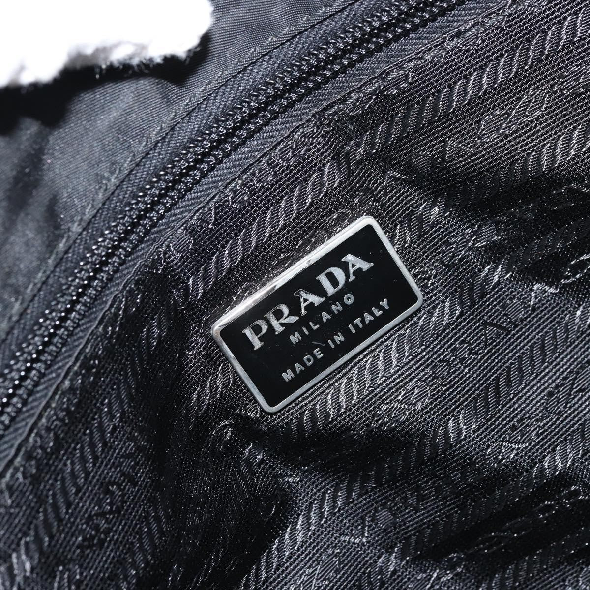 Prada Vintage Zip Tote Tessuto, BLACK, NYLON, Tote bag