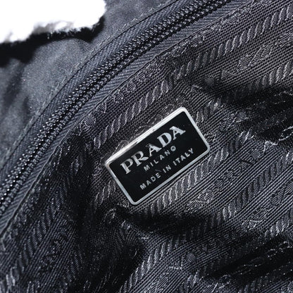 Prada Vintage Zip Tote Tessuto, BLACK, NYLON, Tote bag