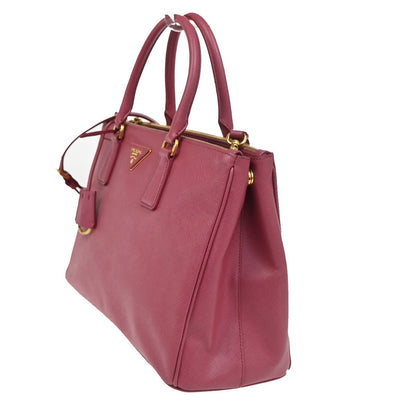 Prada Lux Open Tote Saffiano Leather, Pink, Leather, Tote Bag