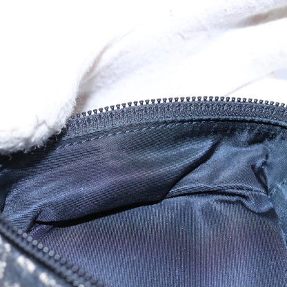 Christian Dior Vintage Saddle Coin Purse Diorissimo Canvas, NAVY, CANVAS, Clutche & pouche