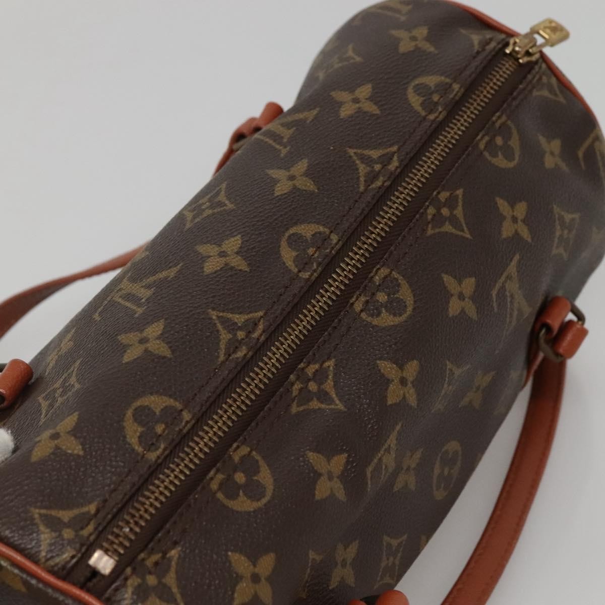 Louis Vuitton Papillon Handbag Monogram Canvas, BROWN, CANVAS, Handbag