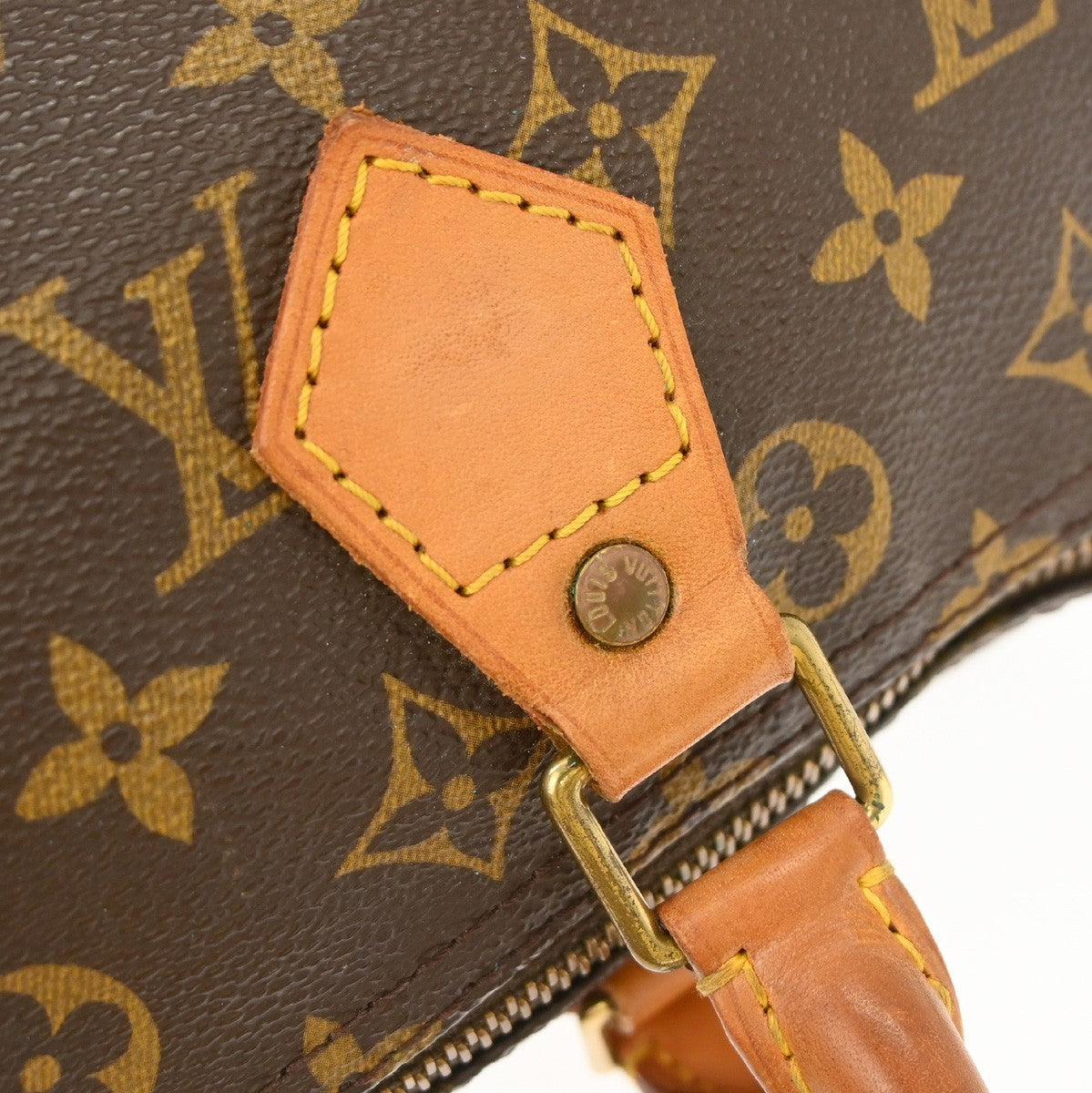 Louis Vuitton Speedy Handbag Monogram Canvas, Brown, Canvas, Handbag