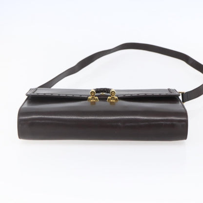 Gucci Vintage Shoulder Bag Leather, BROWN, LEATHER, Shoulder bag