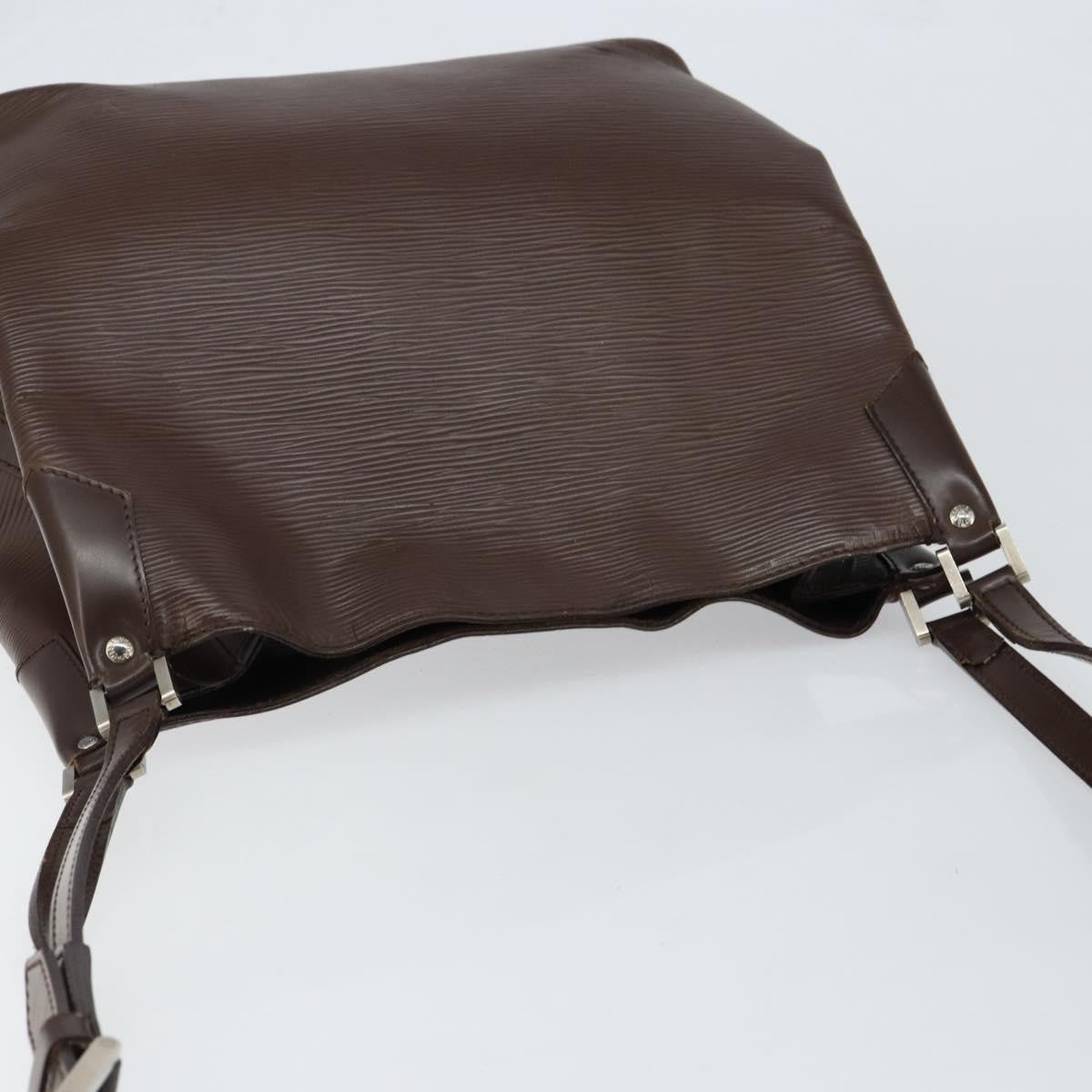 Louis Vuitton Mandara Handbag Epi Leather, BROWN, LEATHER, Shoulder bag