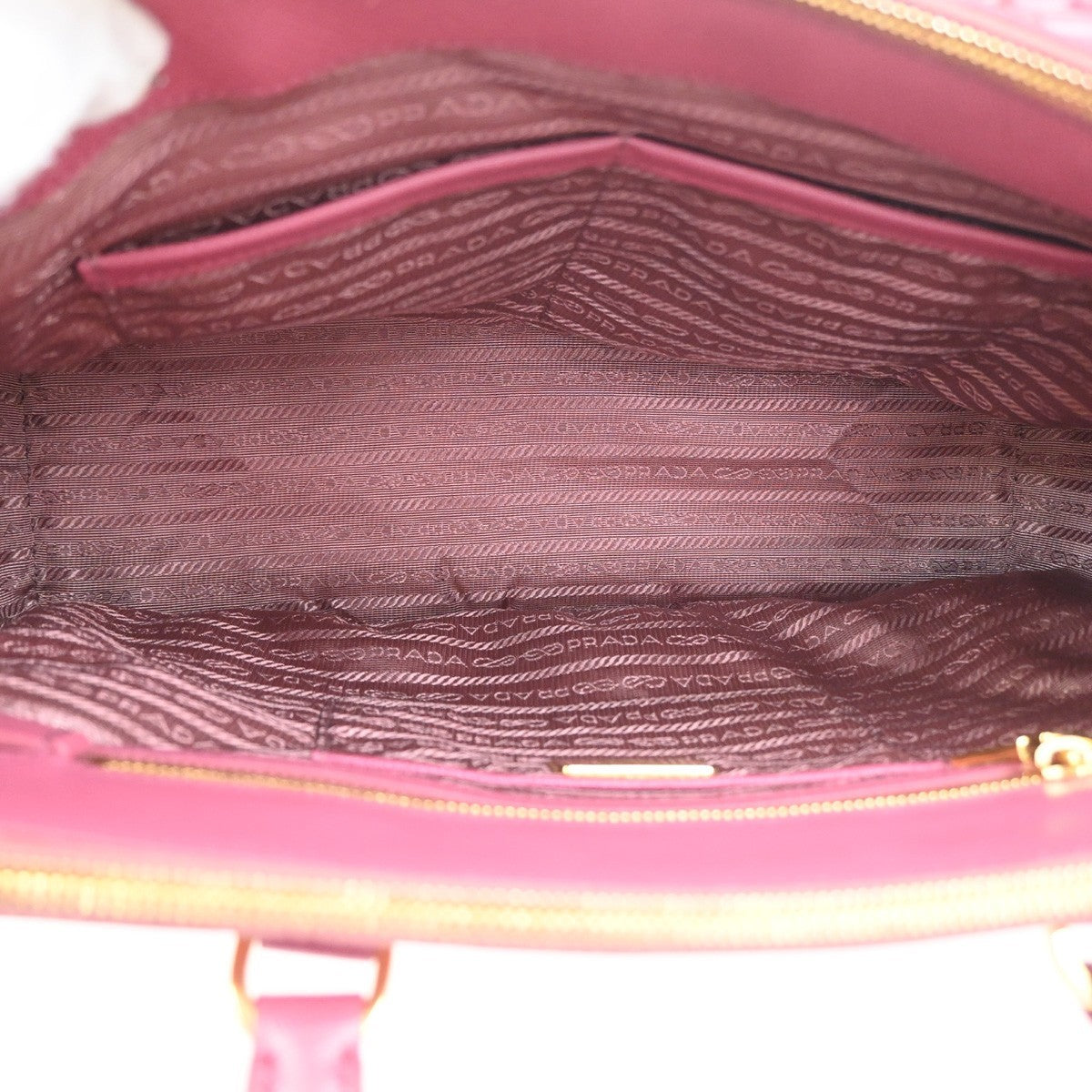 Prada Lux Open Tote Saffiano Leather, Pink, Leather, Tote Bag