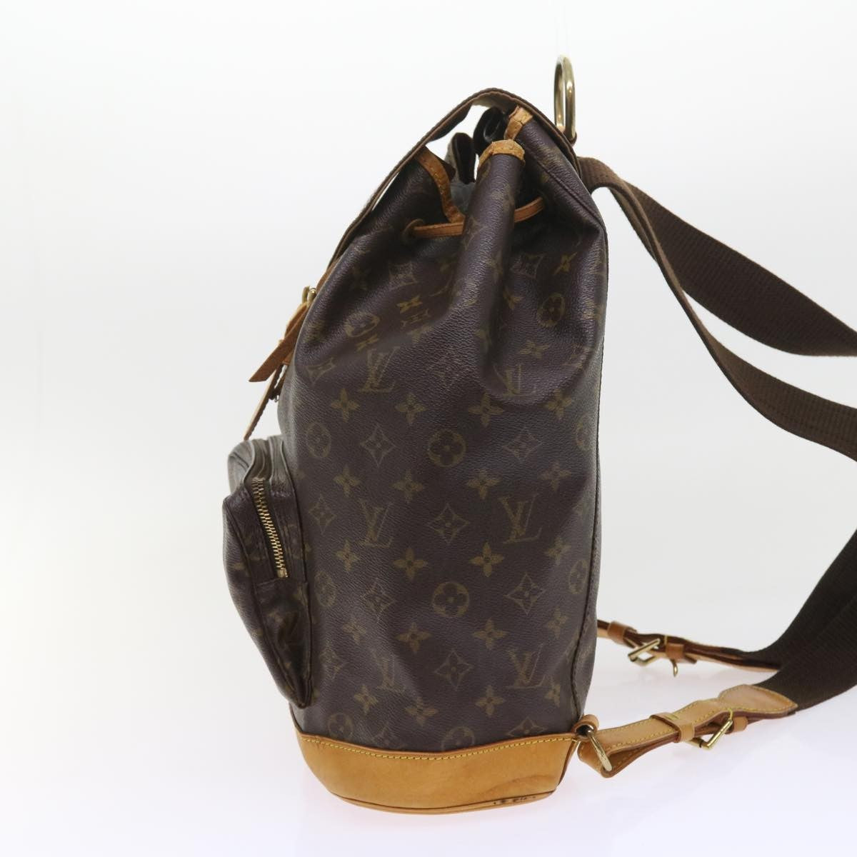Louis Vuitton Montsouris Backpack Monogram Canvas, BROWN, CANVAS, Backpack