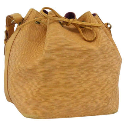 Louis Vuitton Petit Noe Handbag Epi Leather, YELLOW, LEATHER, Shoulder bag
