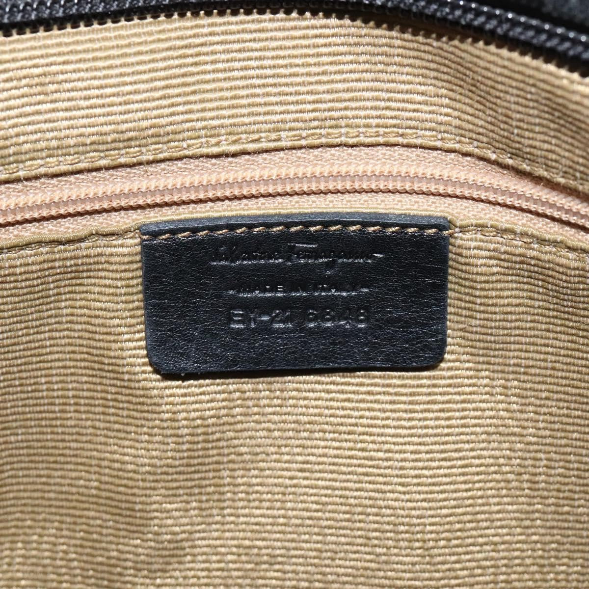 Salvatore Ferragamo Gancini Tote Gancini Canvas, BLACK, CANVAS, Tote bag