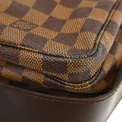 Louis Vuitton Naviglio Handbag Damier, BROWN, CANVAS, Shoulder bag