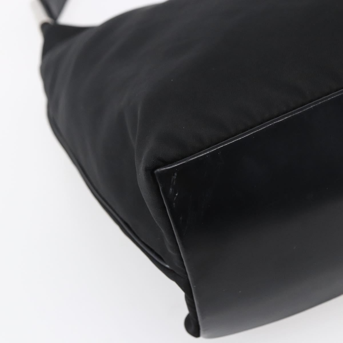 Prada Hobo Tessuto, BLACK, NYLON, Shoulder bag