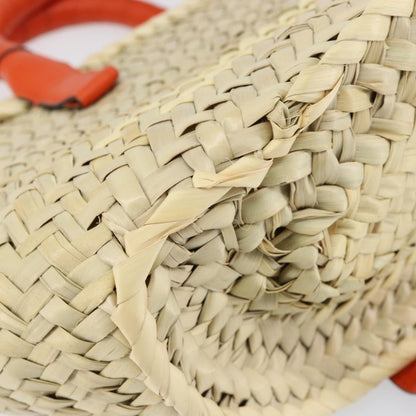 Chloe Marcie Basket Bag Raffia and Leather, BEIGE, WICKER, Handbag