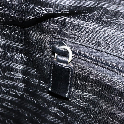 Prada Vintage Handbag Leather, BLACK, LEATHER, Shoulder bag