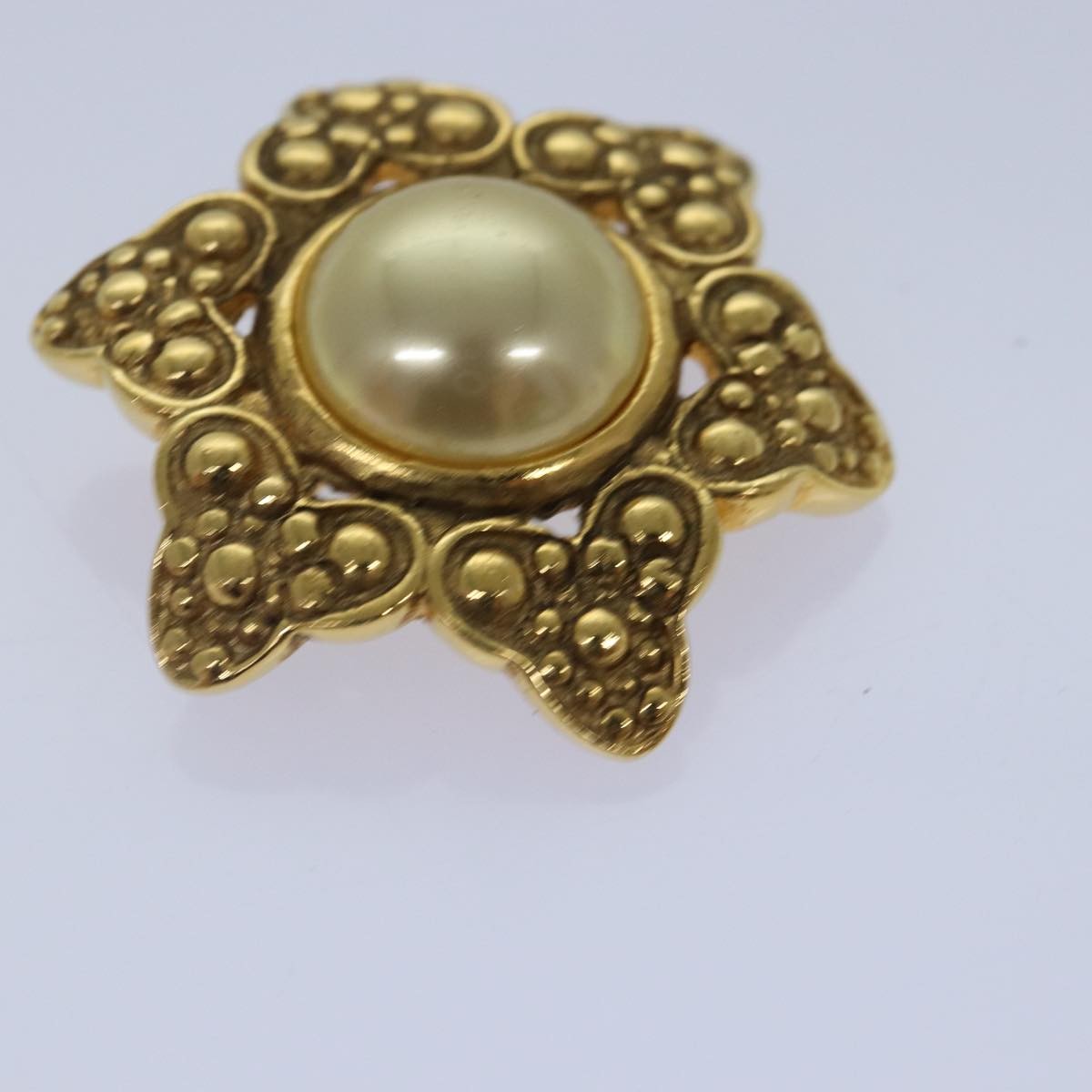 Chanel Baroque CC Brooch Metal, GOLD, METAL, Brooch
