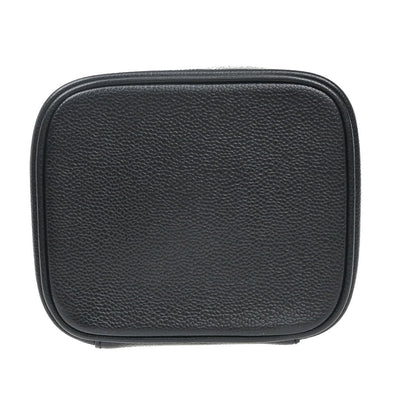 Chanel Vanity pouch Leather, BLACK, LEATHER, Toiletry Case