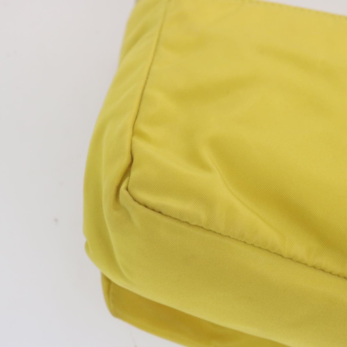 Prada Vintage Shoulder Bag Tessuto, Yellow, Nylon, Shoulder Bag