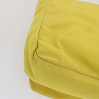 Prada Vintage Shoulder Bag Tessuto, Yellow, Nylon, Shoulder Bag