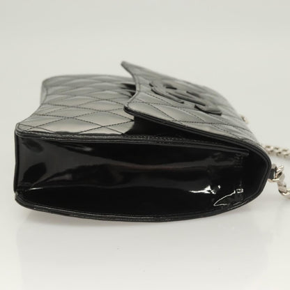 Chanel Vintage ID Bracelet Flap Bag Quilted Patent, BLACK, PATENT_LEATHER, Handbag