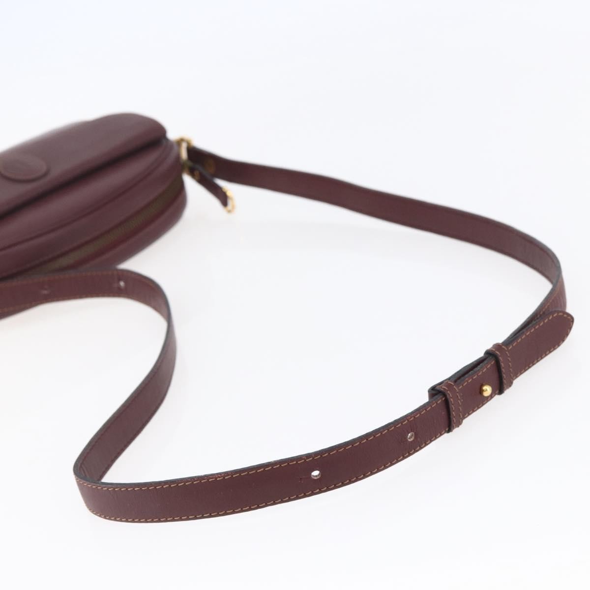 cartier Must de Cartier Shoulder Bag Leather, BURGUNDY, LEATHER, Shoulder bag