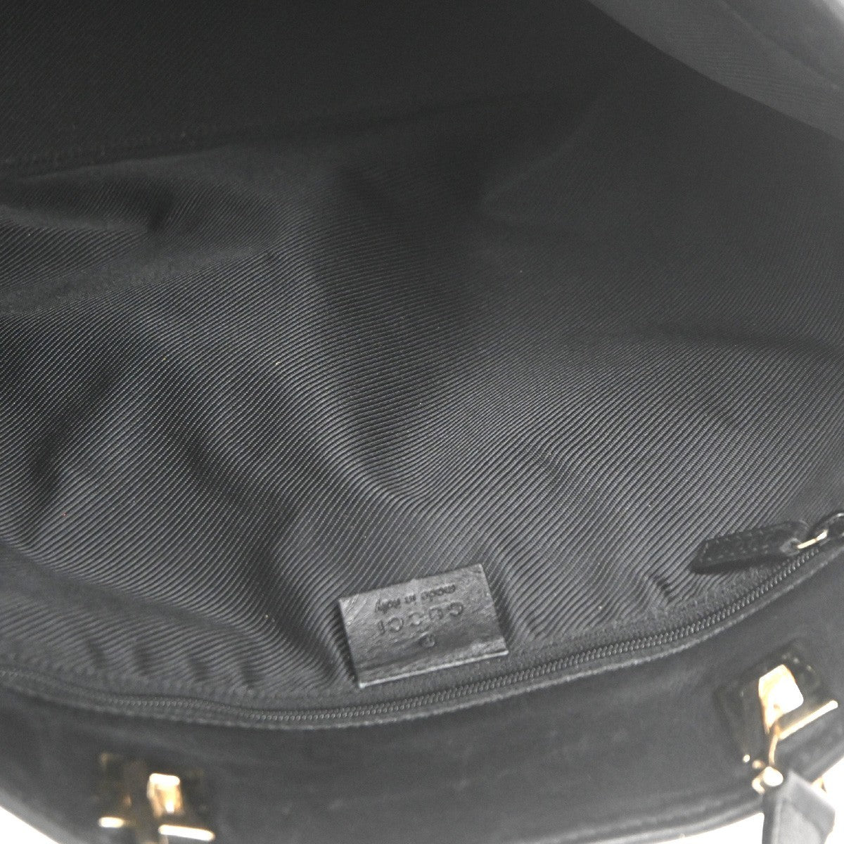 Gucci Vintage Bucket Shopping Tote GG Canvas, BLACK, CANVAS, Tote bag