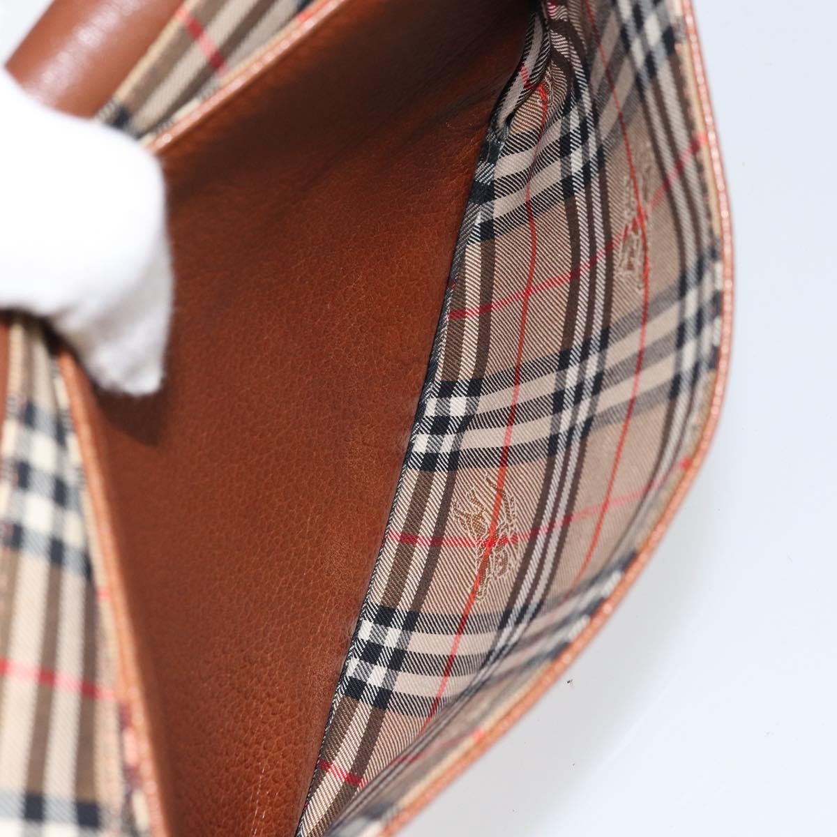 Burberry Vintage Shoulder Bag Leather, BROWN, LEATHER, Shoulder bag