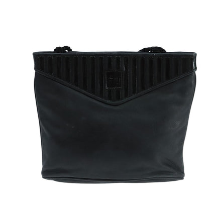 Fendi Vintage shoulderbag Leather, Black, Leather, Shoulder Bag