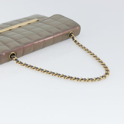 Chanel Chocolate Bar Chain Flap Bag Quilted Patent, PURPLE, PATENT_LEATHER, Handbag