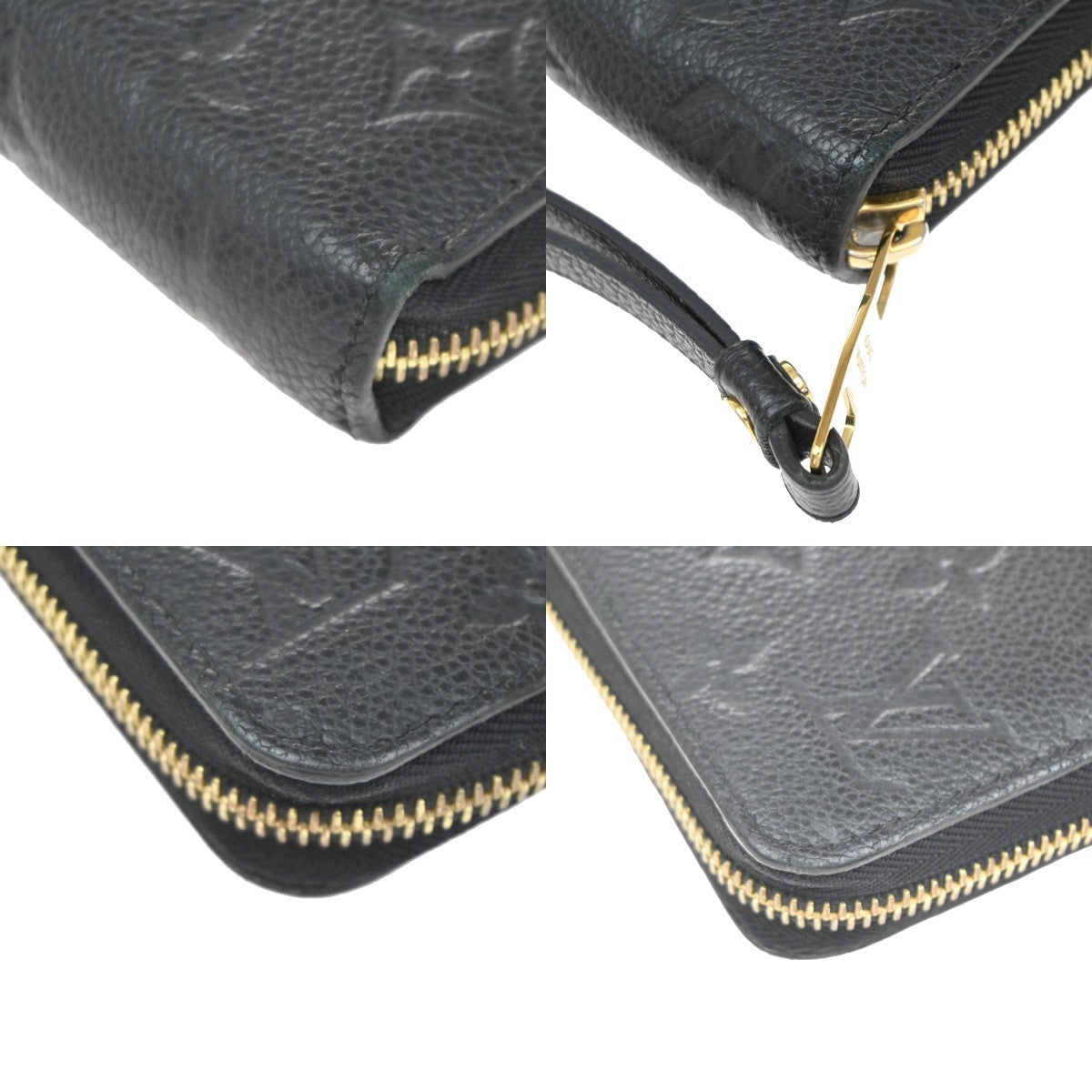 Louis Vuitton Zippy Wallet NM Leather Empreinte, BLACK, LEATHER, Wallets