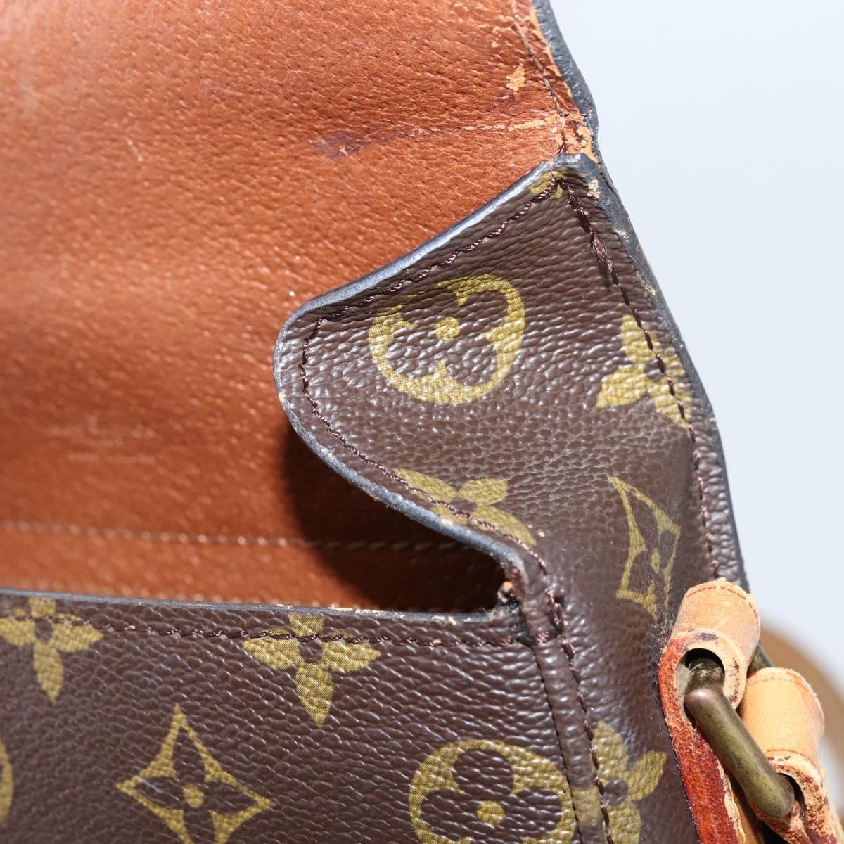 Louis Vuitton Saint Cloud Handbag Monogram Canvas, BROWN, CANVAS, Shoulder bag
