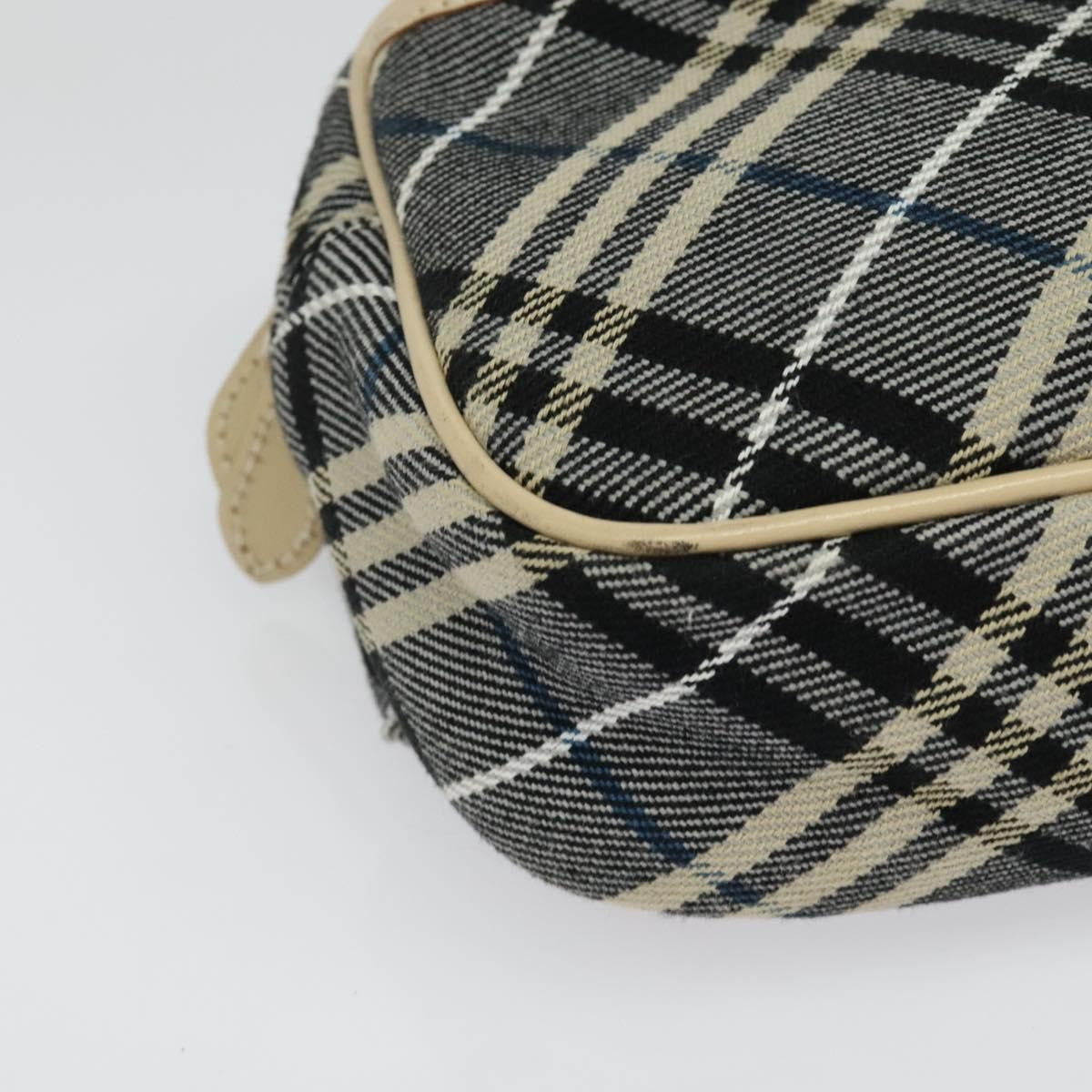 Burberry Waist Bag Vintage Check Canvas, BLUE, CANVAS, Shoulder bag