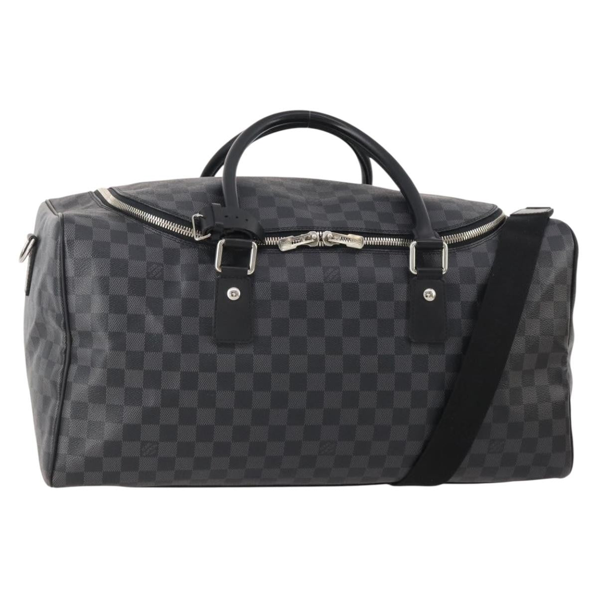 Louis Vuitton Roadster Duffle Bag Damier Graphite, Gray, Canvas, Travel Bag