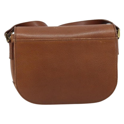 Burberry Flap Shoulder Bag Leather, BROWN, LEATHER, Shoulder bag