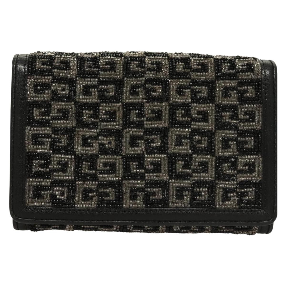 Givenchy GV3 Wallet Leather, BLACK, BEADS, Wallets