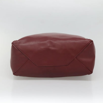 Celine Vertical Cabas Tote Leather, RED, LEATHER, Tote bag