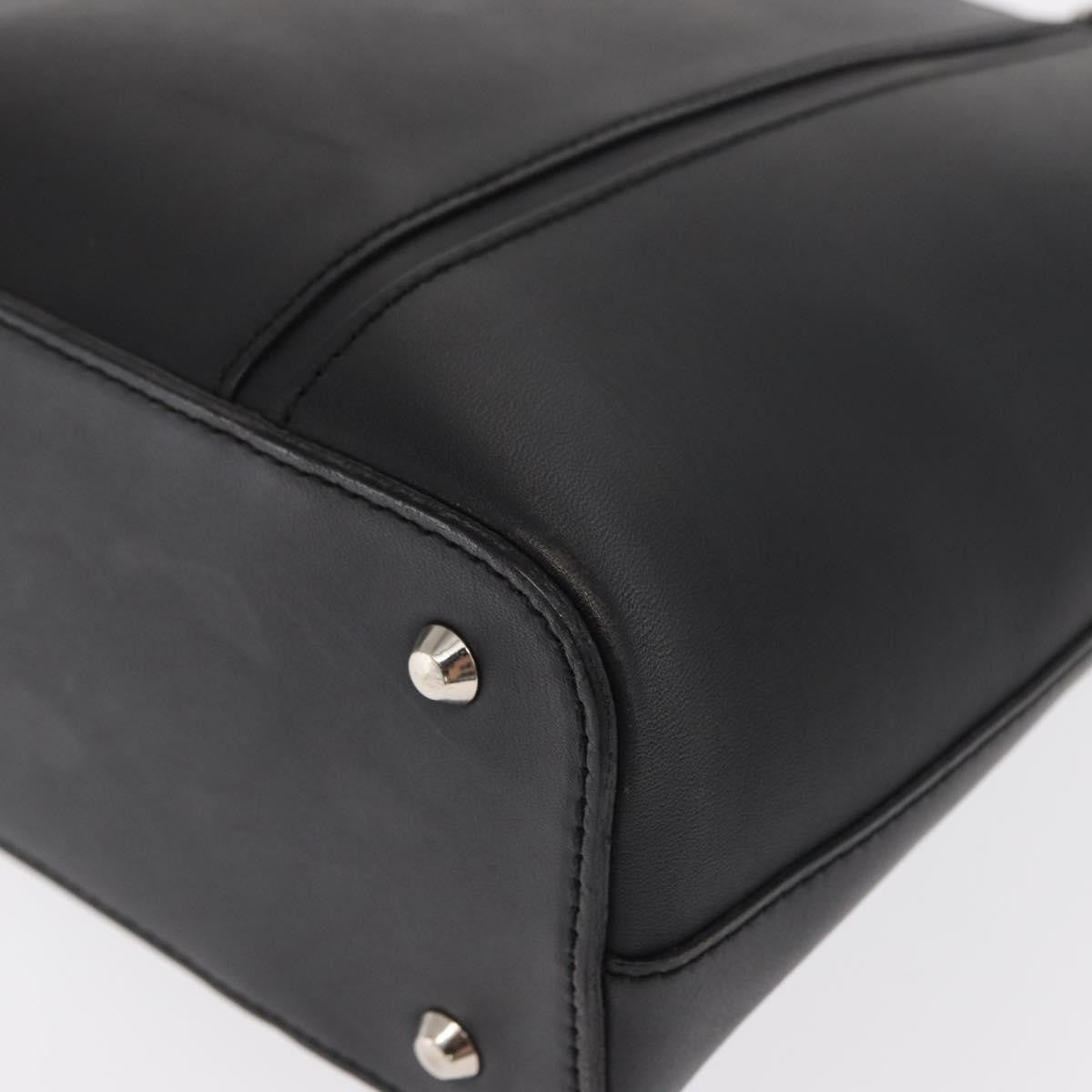 Burberry Vintage Handbag Leather, BLACK, LEATHER, Handbag