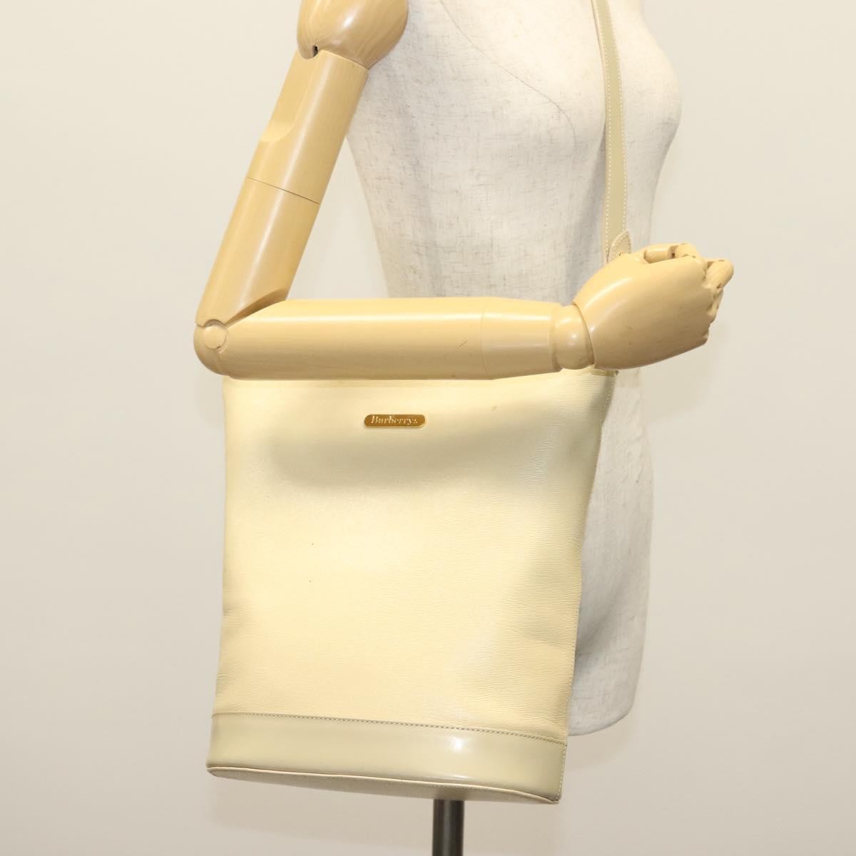 Burberry Shoulder Bag Leather, BEIGE, LEATHER, Shoulder bag