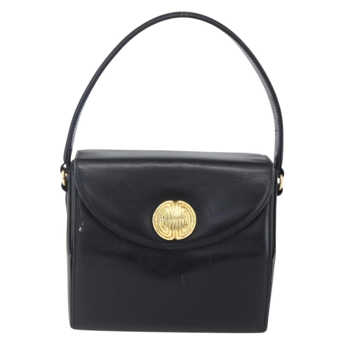 Givenchy Vintage Handbag Leather, BLACK, LEATHER, Handbag