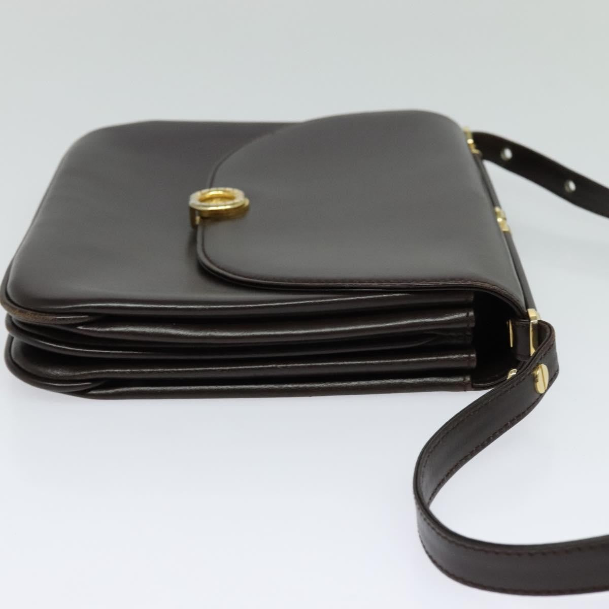 Bally Vintage Shoulder Bag Leather, BROWN, LEATHER, Shoulder bag