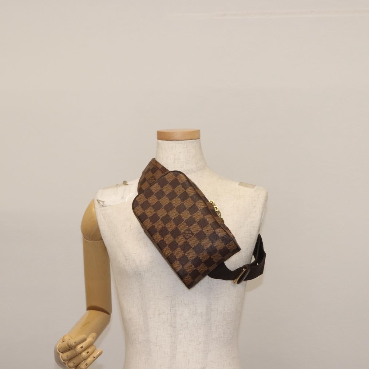 Louis Vuitton Geronimos Waist Bag Damier, BROWN, CANVAS, Shoulder bag