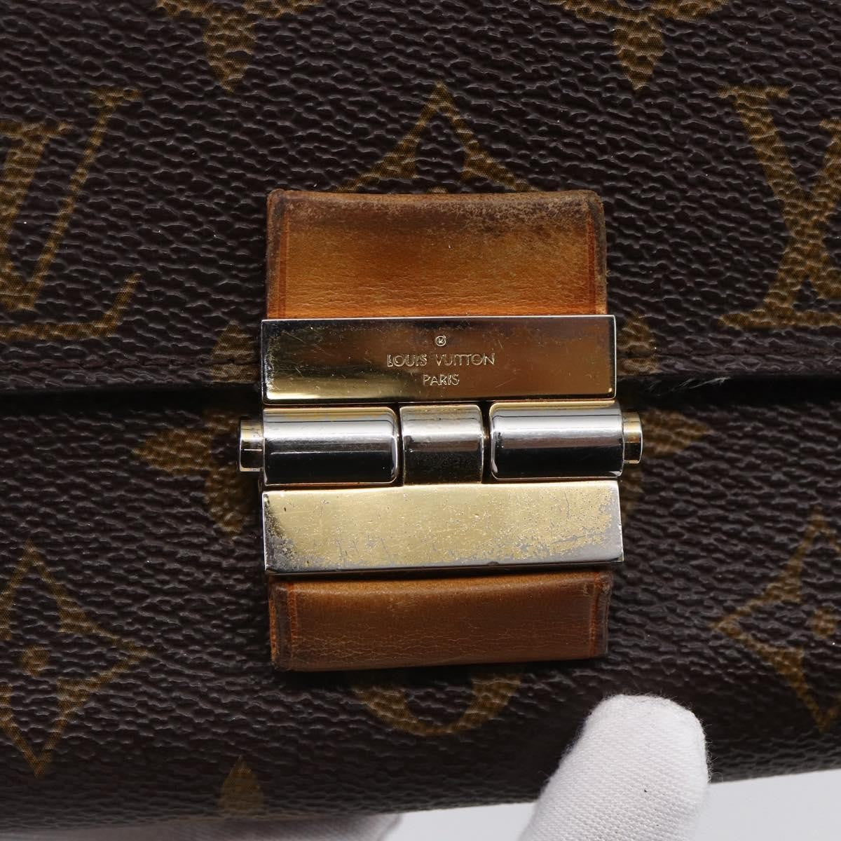 Louis Vuitton Elysee Wallet Monogram Canvas and Leather, CAMEL, CANVAS, Wallets